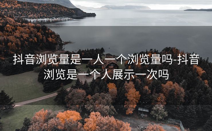 抖音浏览量是一人一个浏览量吗-抖音浏览是一个人展示一次吗