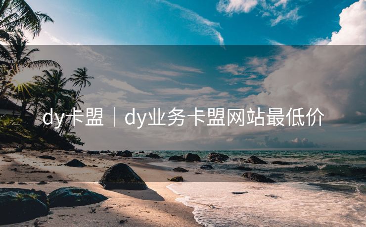dy卡盟｜dy业务卡盟网站最低价