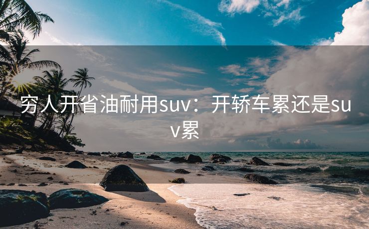 穷人开省油耐用suv：开轿车累还是suv累
