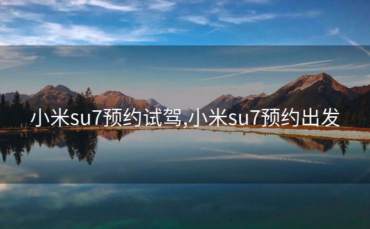 小米su7预约试驾,小米su7预约出发