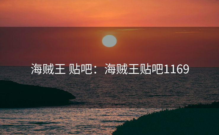 海贼王 贴吧：海贼王贴吧1169