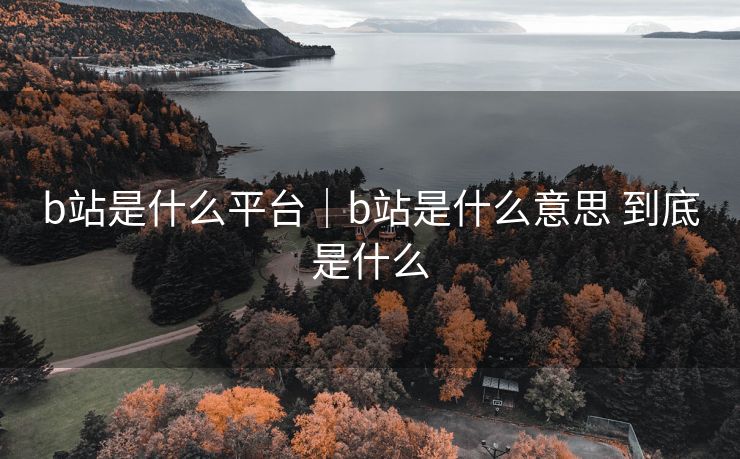b站是什么平台｜b站是什么意思 到底是什么