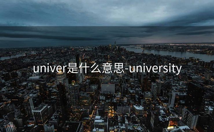 univer是什么意思-university