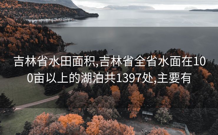 吉林省水田面积,吉林省全省水面在100亩以上的湖泊共1397处,主要有